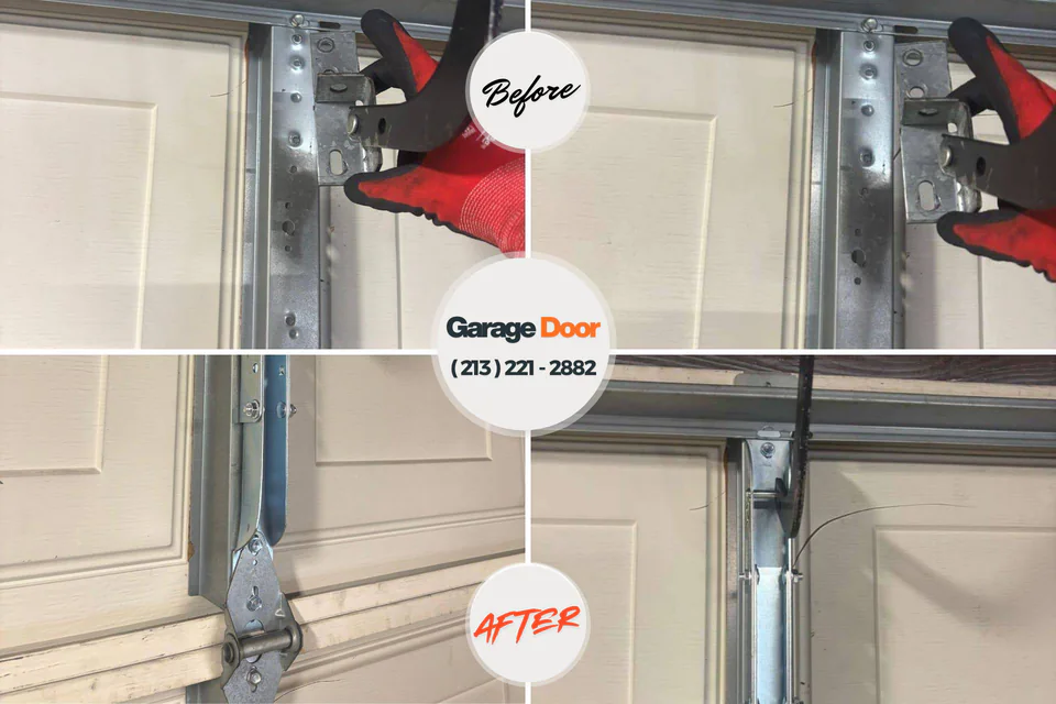 Before and after: garage door repair Pikeville, KY